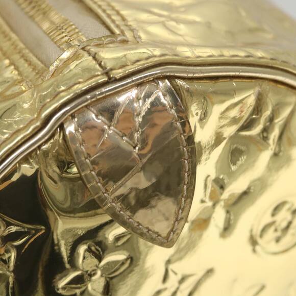 LOUIS VUITTON Monogram Miroir Keepall 55 Boston Bag Gold - Picture 14 of 16